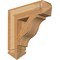 Ekena Millwork Funston Arts & Crafts Rough Sawn Bracket, Western Red Cedar, 6"W x 24"D x 24"H BKT06X24X24FST03RWR - alternate 1